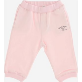 코튼 폴리 츄리닝 팬츠-연핑크