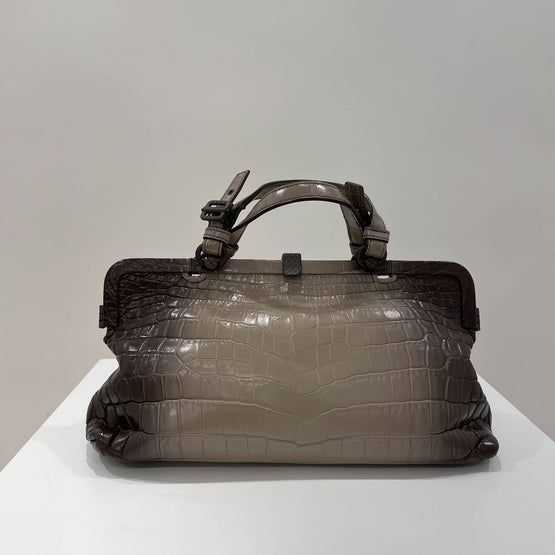 TOP HANDLE BAG - STEEL NEW