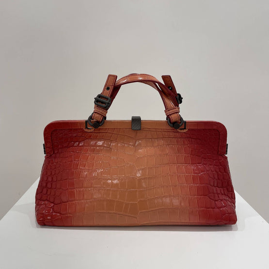 TOP HANDLE BAG - CHINA RED