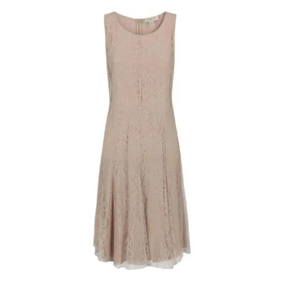 플레어 스커트 샹티이 레이스 드레스