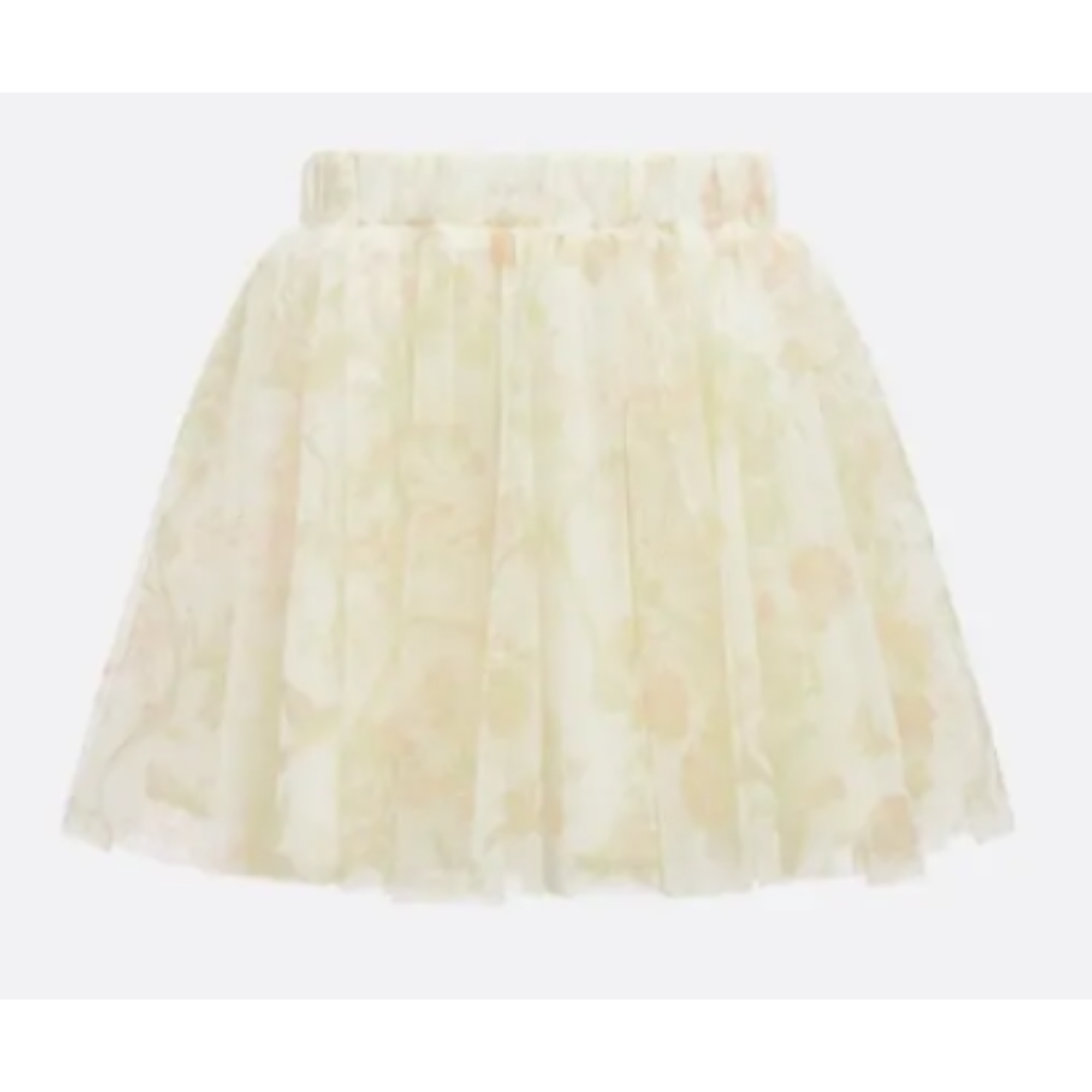 플로럴 패턴 튤 스커트