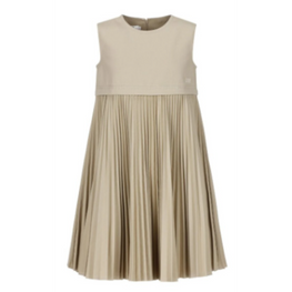 골드 플리츠 원피스