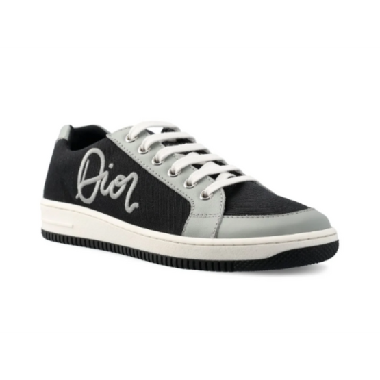 디올 레터링 스니커즈-블랙