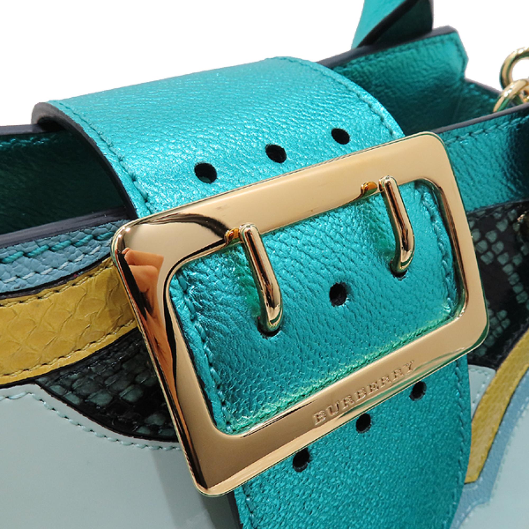 스몰 그레이니 가죽 버클 토트