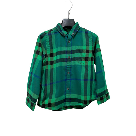 체크 코튼 플란넬 버튼 다운 셔츠