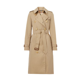 롱 켄징턴 헤리티지 트렌치코트-HONEY