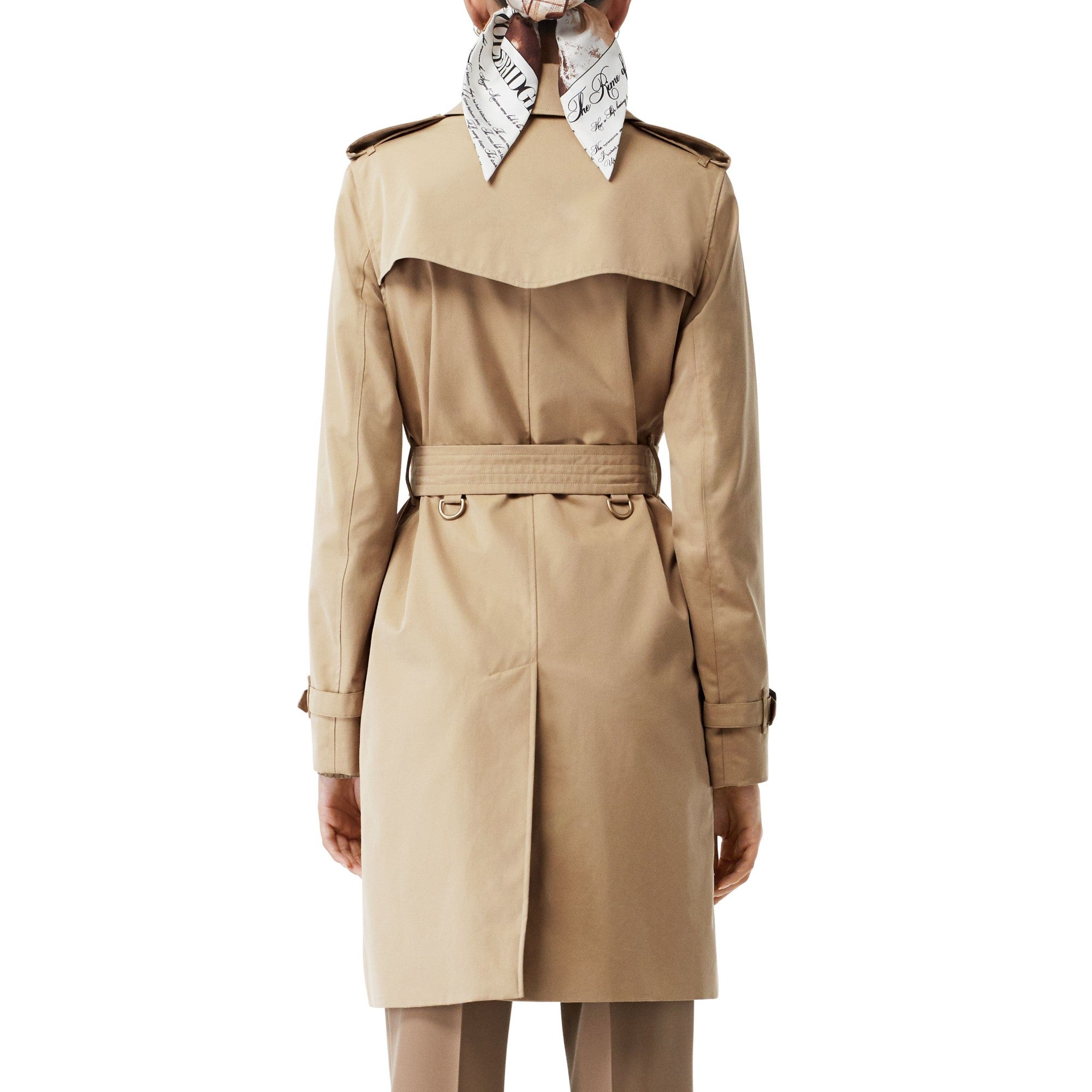 미드 렝스 켄징턴 헤리티지 트렌치코트-HONEY