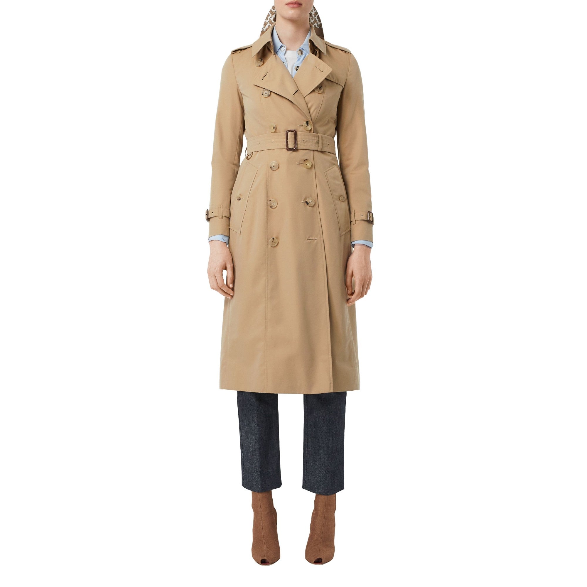 롱 첼시 헤리티지 트렌치코트-HONEY