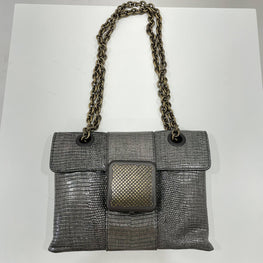 CROSS-BODY BAG - ARGENTO ANT.N-NERO