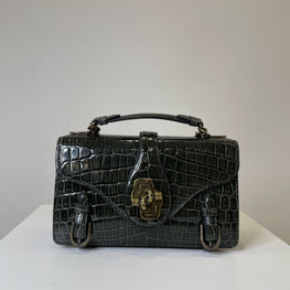 SHOULDER BAG - DARK MOSS FUME'-NERO