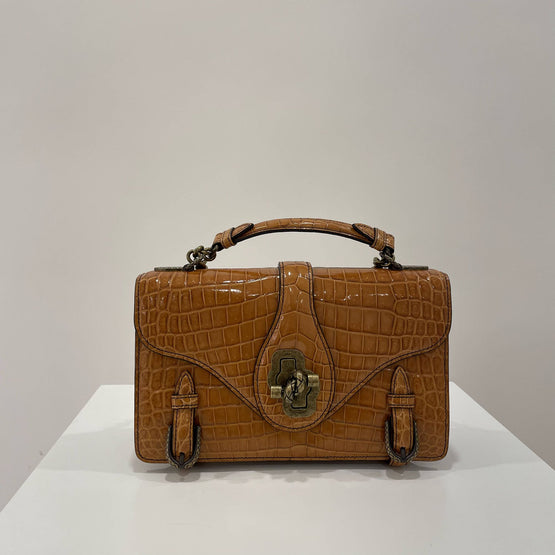 SHOULDER BAG - ORANGE FUME-NERO