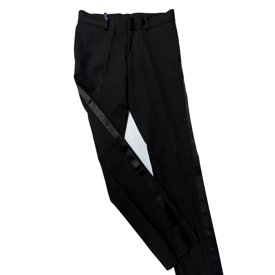 사이드심 팬츠-블랙