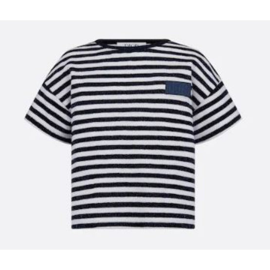 스트라이프 부클 티셔츠