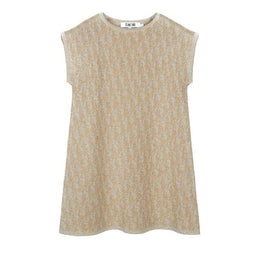 오블리크 전판 니트 원피스