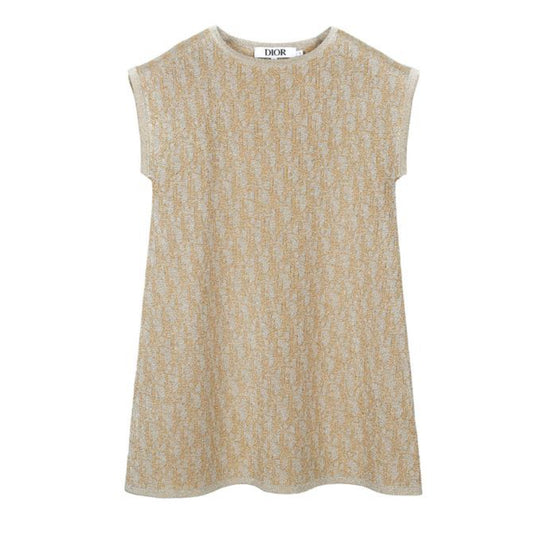 오블리크 전판 니트 원피스