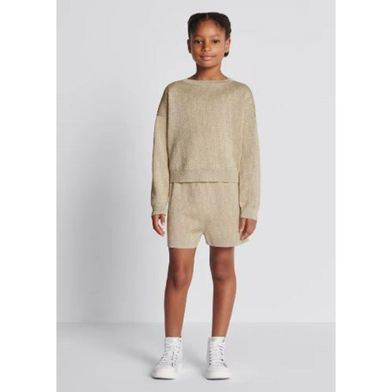 오블리크 니트 숏팬츠