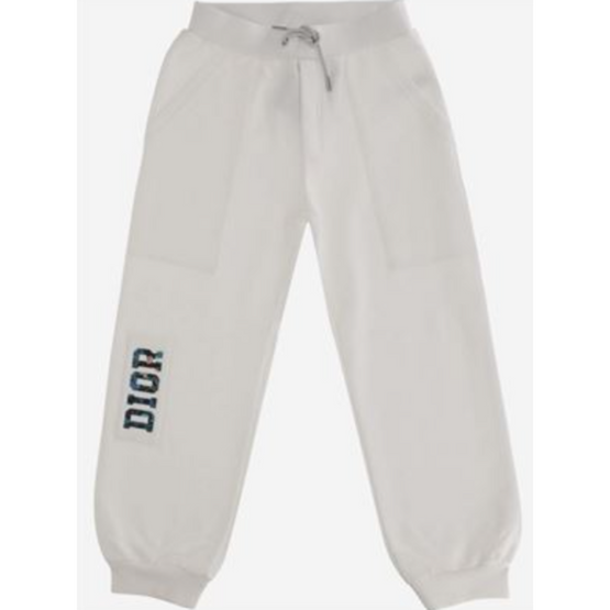 디올 로고 츄리링 팬츠-연그레이