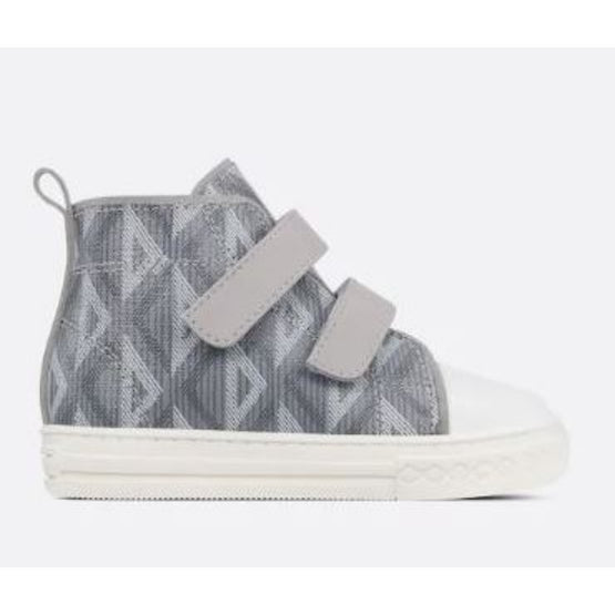 CD 다이아몬드 패턴 하이탑 스니커즈-그레이