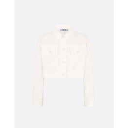 화이트 디올 컬렉션 크롭 자켓