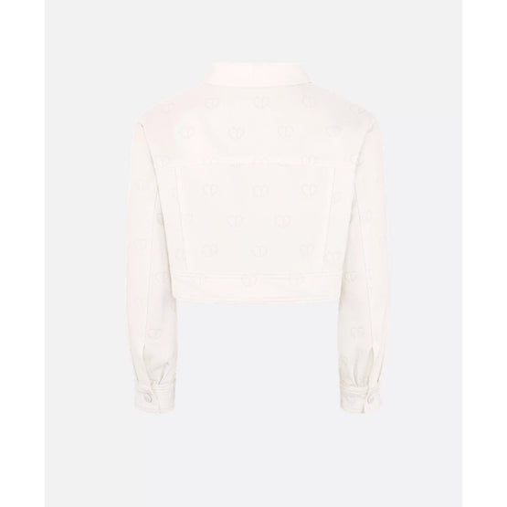 화이트 디올 컬렉션 크롭 자켓