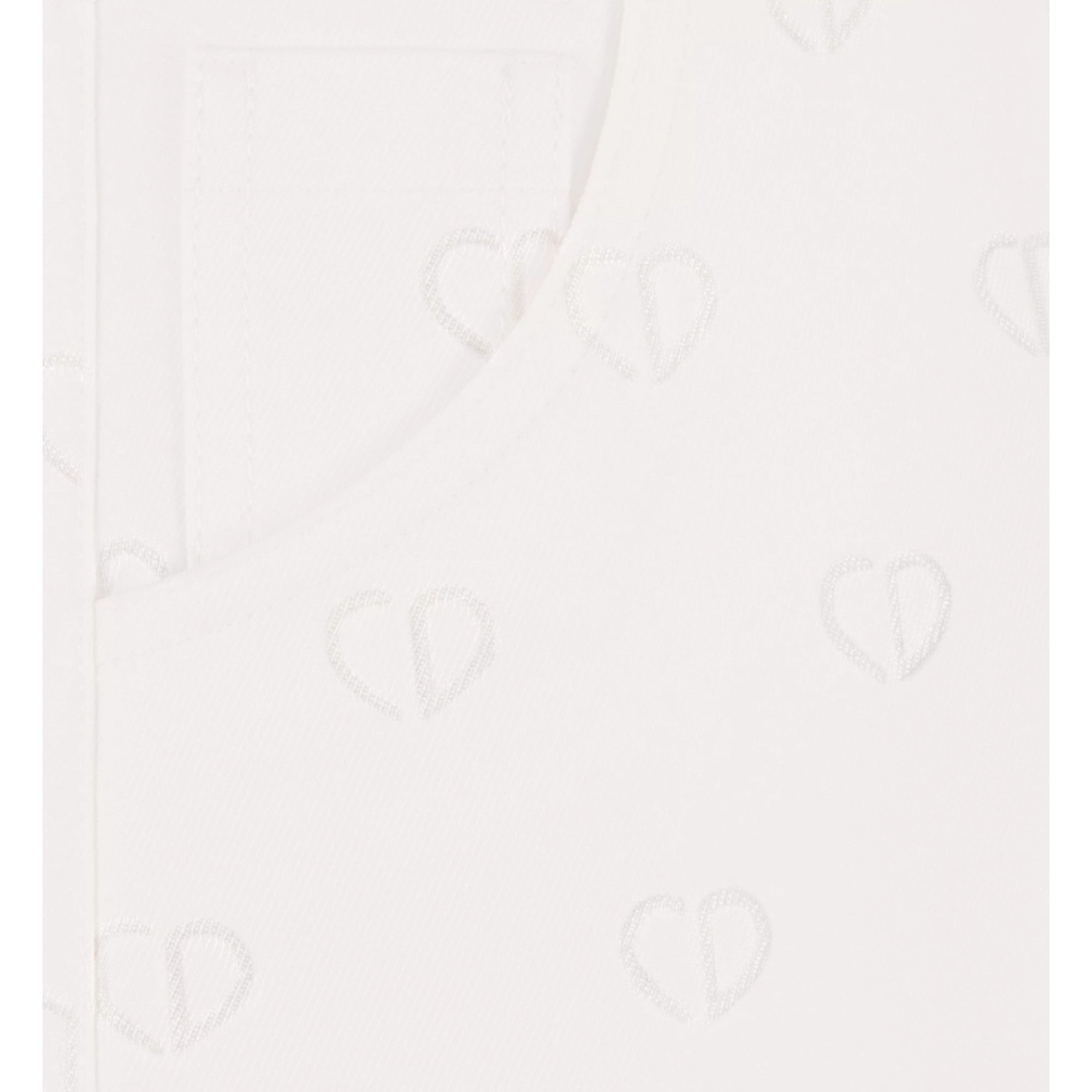 화이트 디올 컬렉션 와이드 팬츠