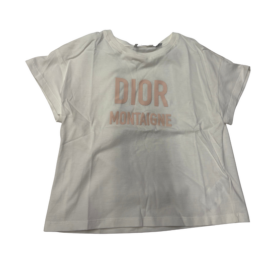 디올 로고 티셔츠-화이트