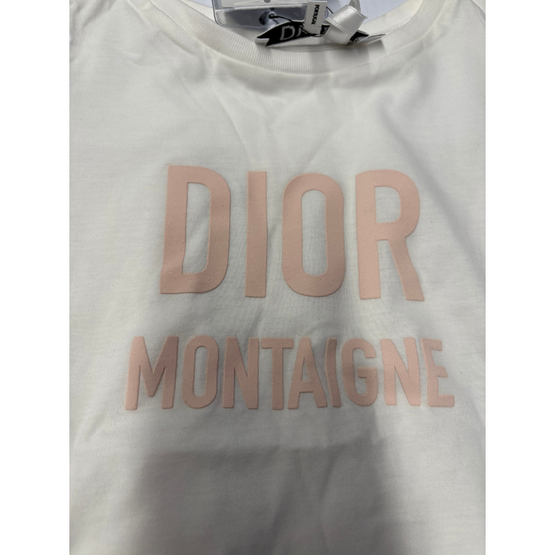 디올 로고 티셔츠-화이트