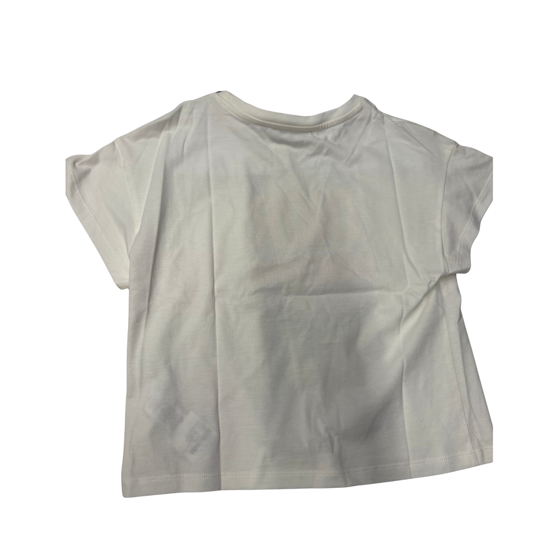 디올 로고 티셔츠-화이트