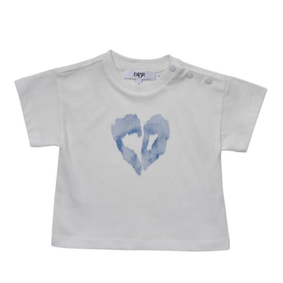 CD 로고 티셔츠-연그레이