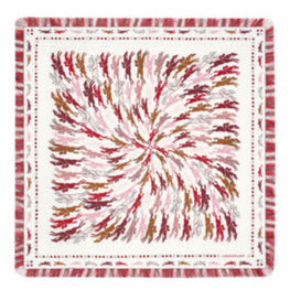 740 Scarves, stoles .../ 50604SOI009 /Silk scarf 70x70 Burgundy/