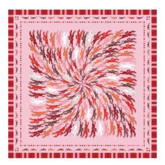 740 Scarves, stoles .../ 50604SOI058 /Silk scarf 70x70 Pink/