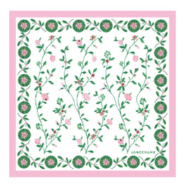 740 Scarves, stoles .../ 50611SOI018 /Silk scarf 50x50 Pink/