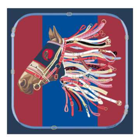 740 Scarves, stoles .../ 50620SOI556 /Silk scarf 90x90 Navy/