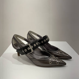 PUMP - ARGENTO ANTIQUE/NERO