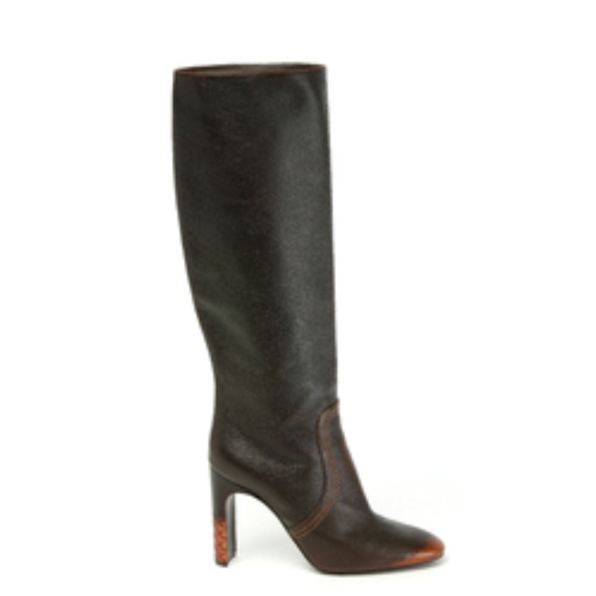 BOOT - DARK LEATHER-ORANGE