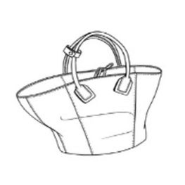 TOTE BAG - AMARANTO-GOLD