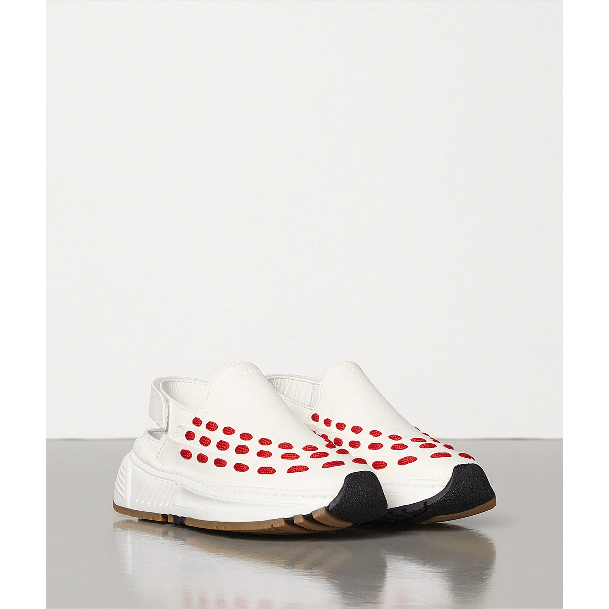 SNEAKER - BIANCO-BRIGHT RED