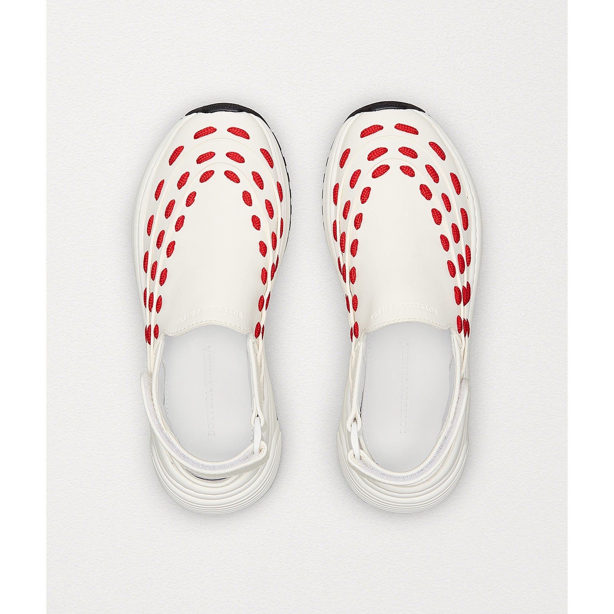 SNEAKER - BIANCO-BRIGHT RED