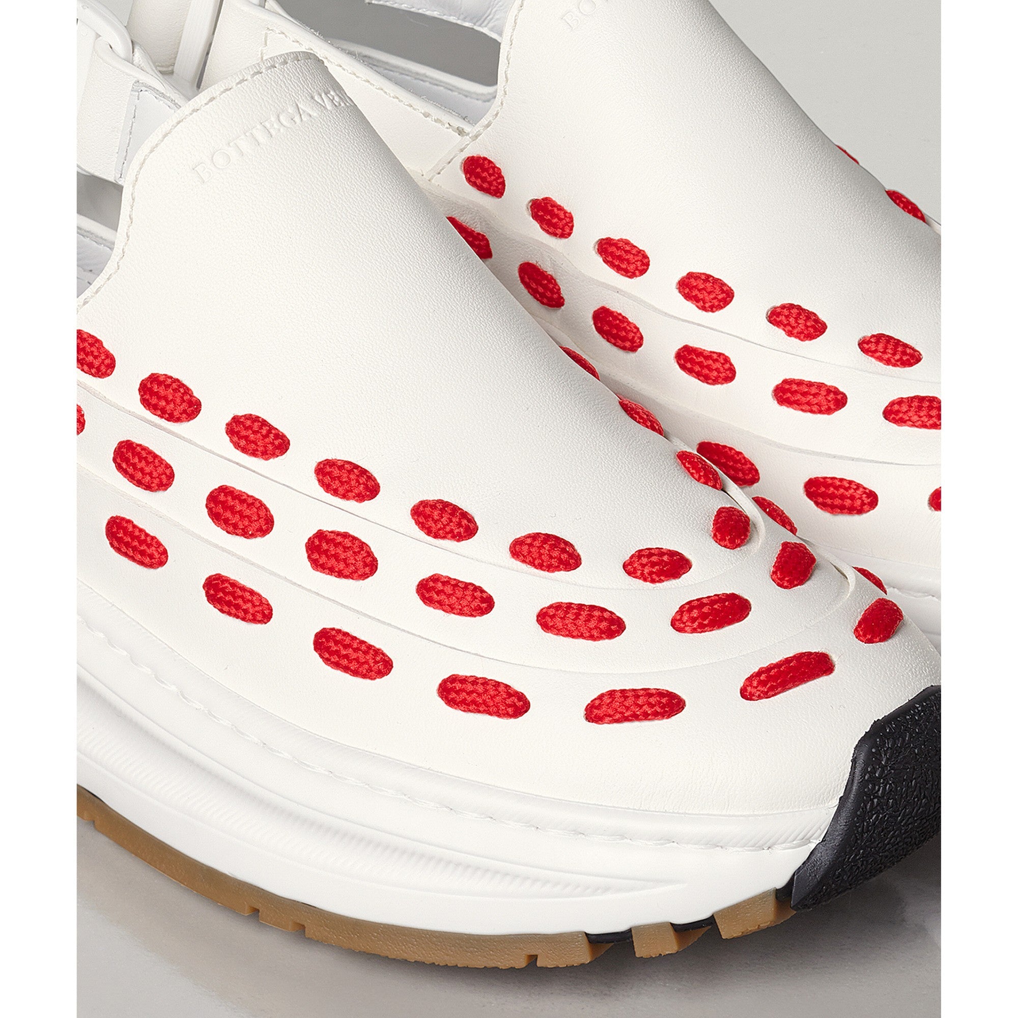 SNEAKER - BIANCO-BRIGHT RED