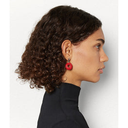 EARRINGS - BRIGHT RED
