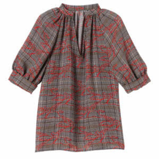 770 RTW/ 60991PRBH66 /Blouse Ebony/Red/ 40