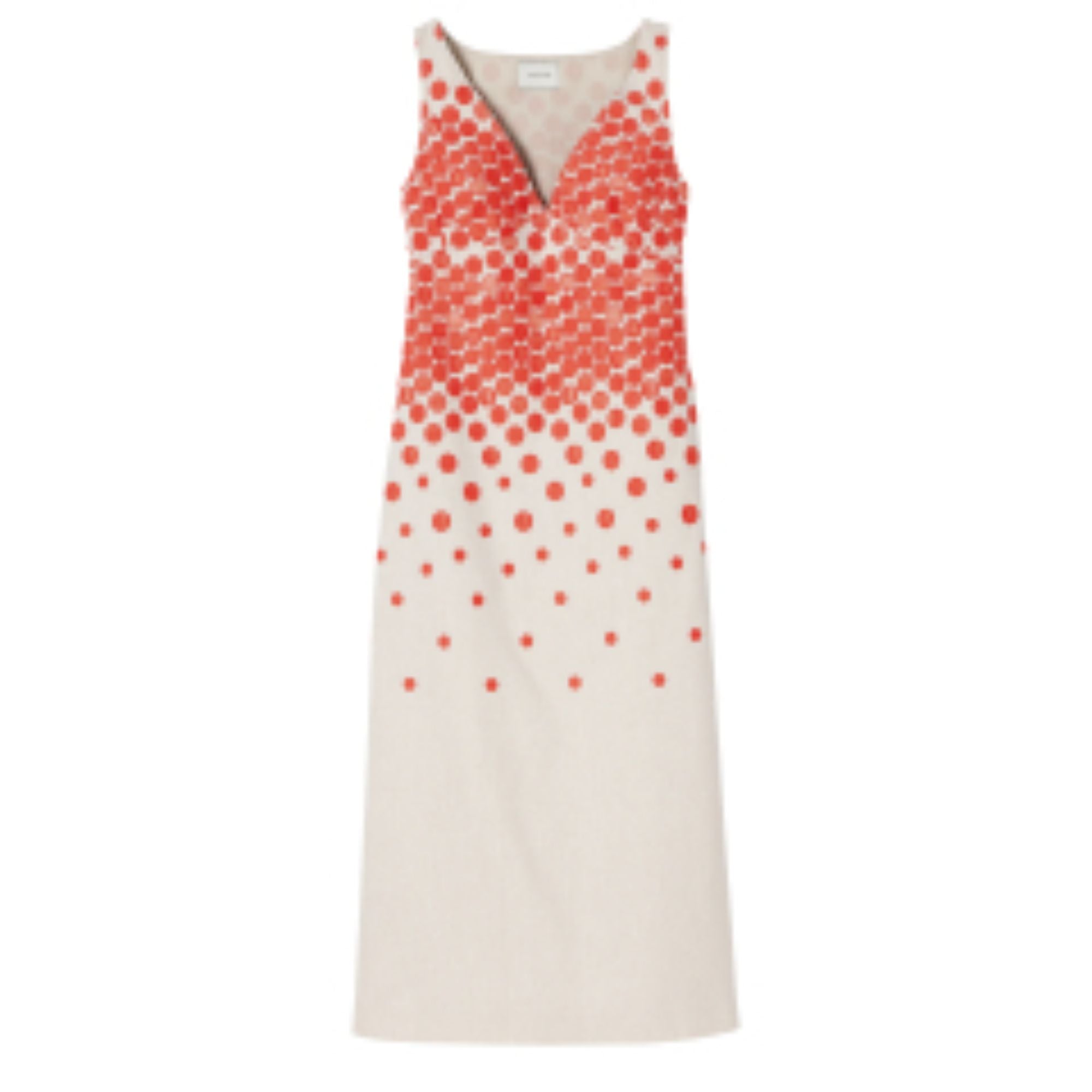 770 RTW/ 61028POCH29 /Long dress Beige/Orange/ 38