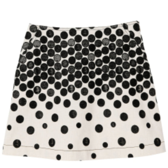 770 RTW/ 61030POC405 /Skirt Black/Beige/ 36