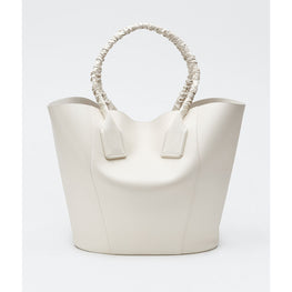 TOTE BAG - WHITE-GOLD