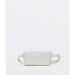 MINI BELTBAG PAPER CALF - WHITE/WHITE/FRO-SIL