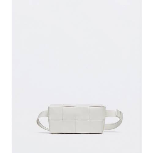 MINI BELTBAG PAPER CALF - WHITE/WHITE/FRO-SIL