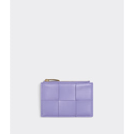 ZIPPED CARD CASE - WISTERIA-GOLD