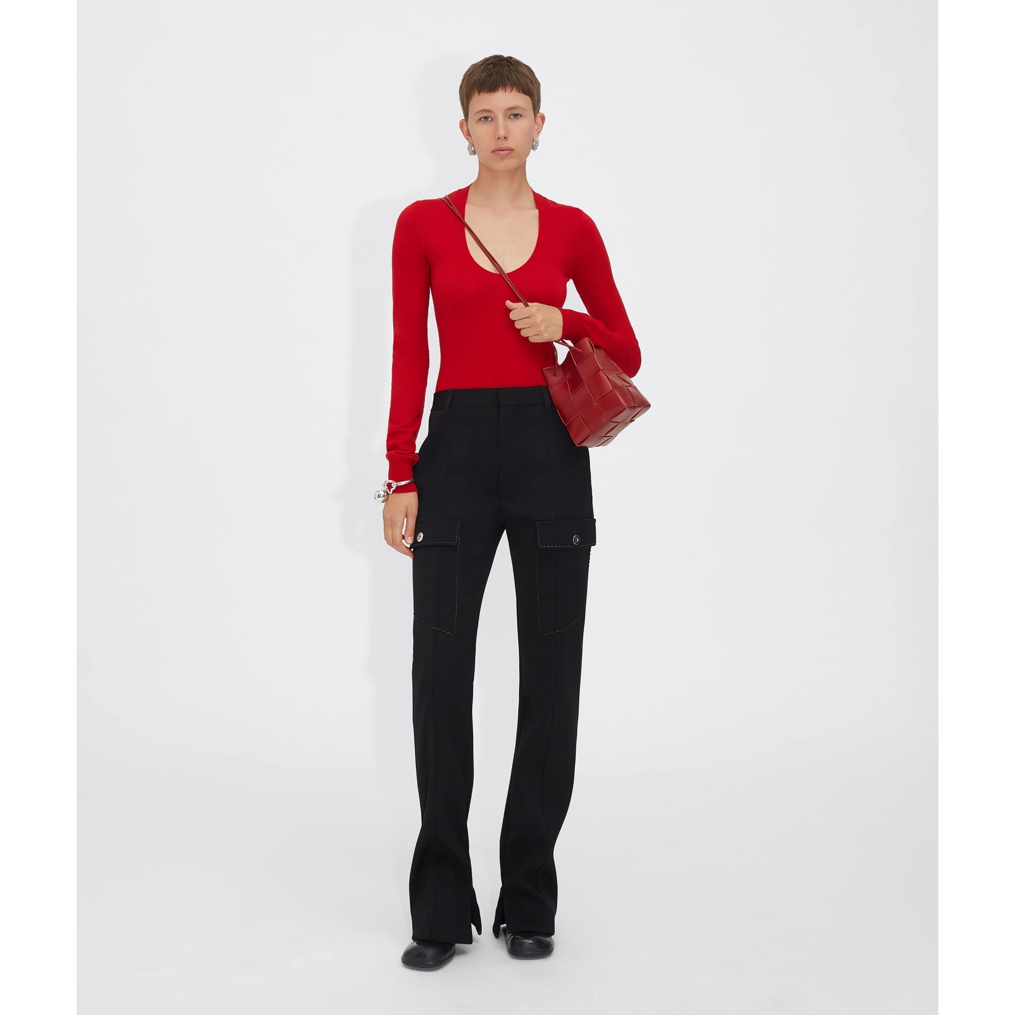 SMALL BUCKET CASSETTE - DARK RED-GOLD