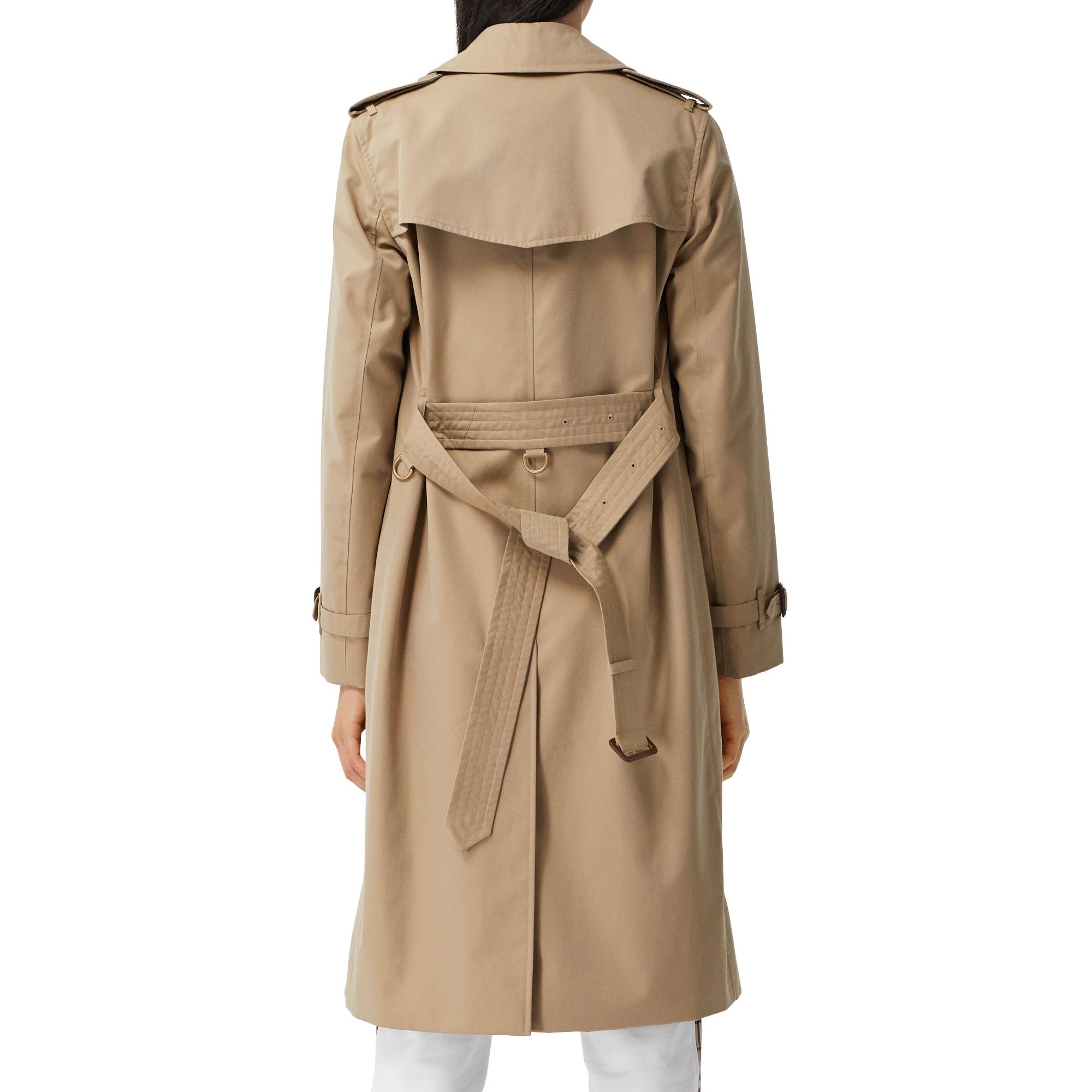 롱 켄징턴 헤리티지 트렌치코트-HONEY