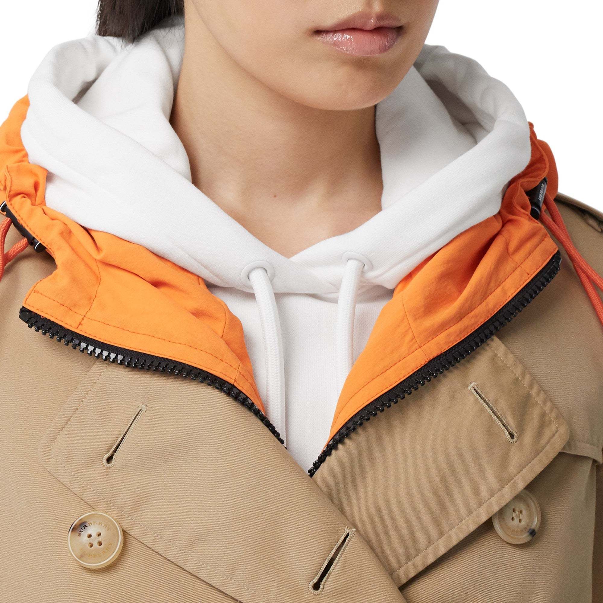 롱 켄징턴 헤리티지 트렌치코트-HONEY